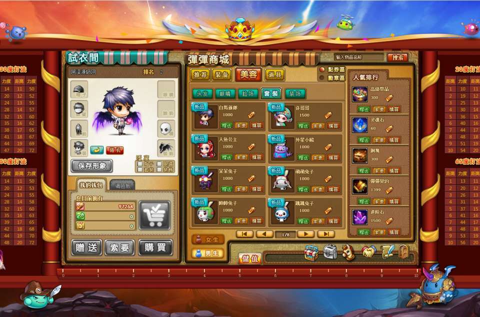 Q版回合竞技页游【弹弹堂10.8独家纹章版】最新整理Win一键服务端+管理后台+详细搭建教程